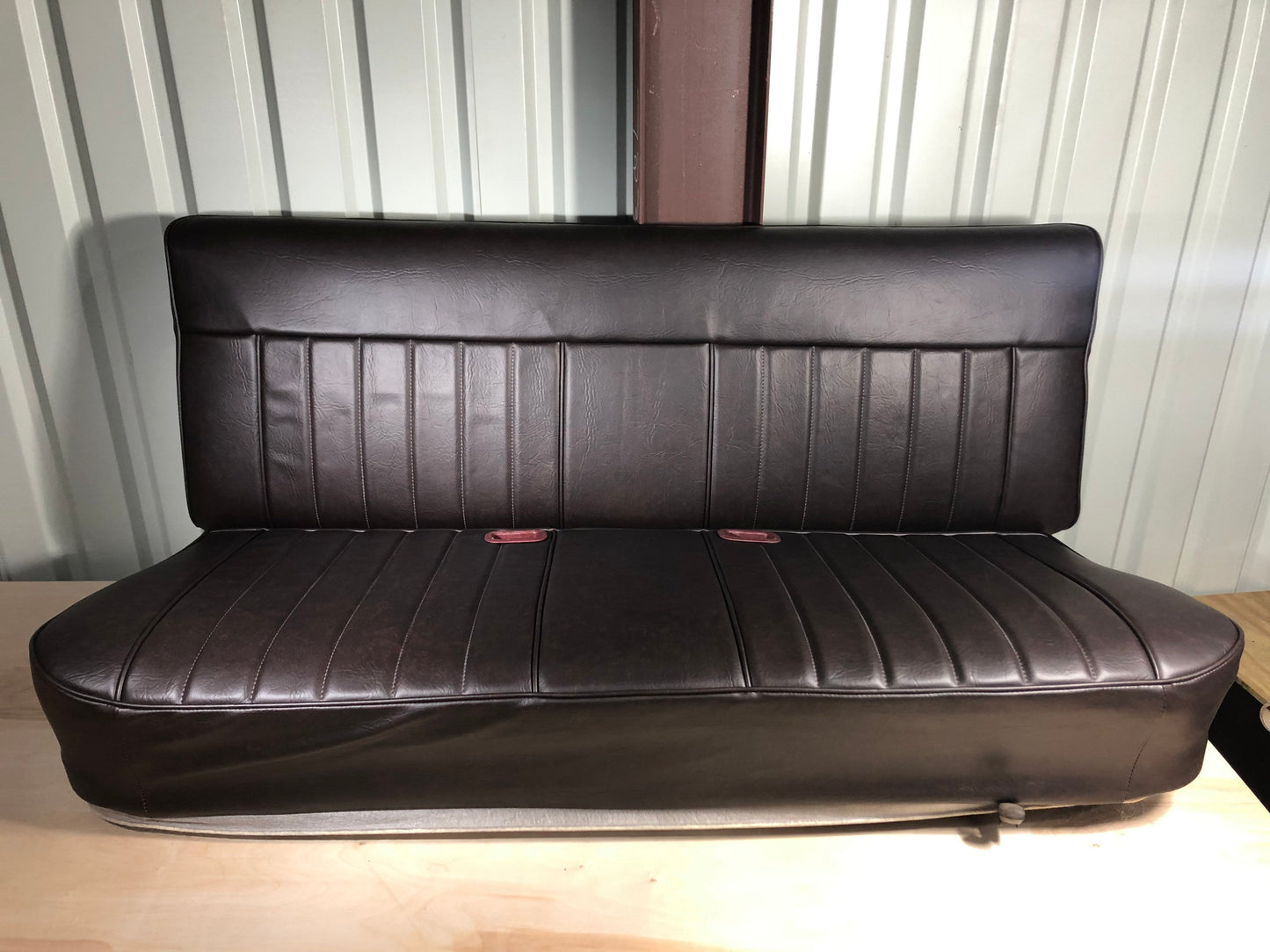 Pleated bench seat covers