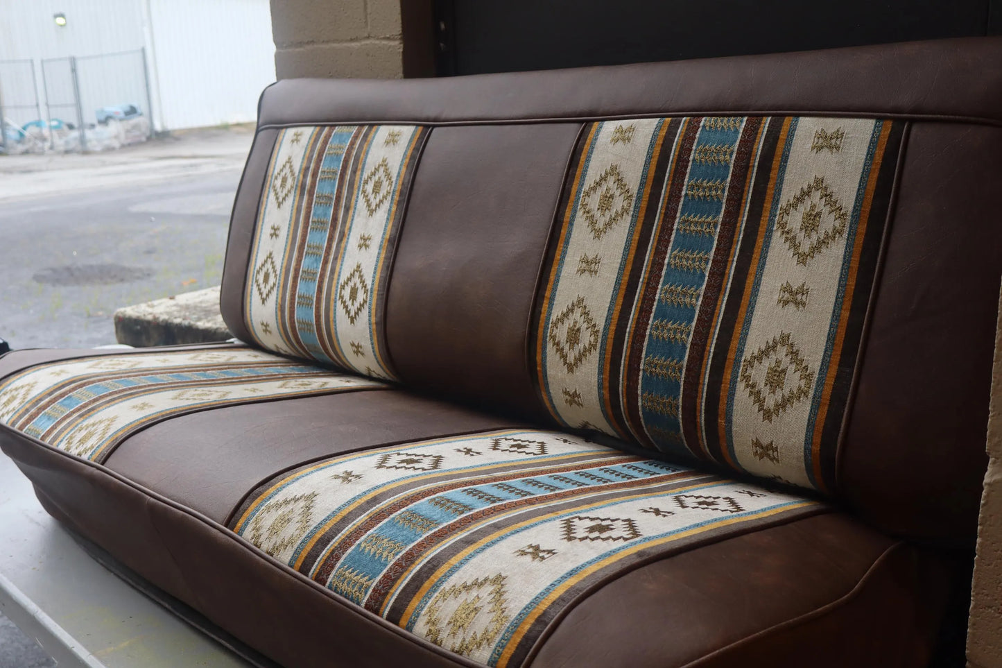 C10 Brown tribal seat cover