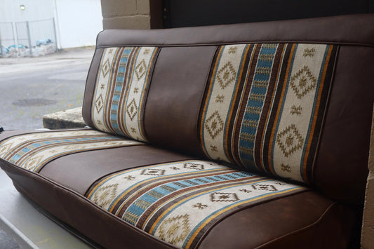C10 Brown tribal seat cover