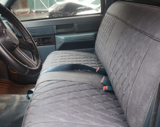 Distressed Blue C10 Bech Seat Cover