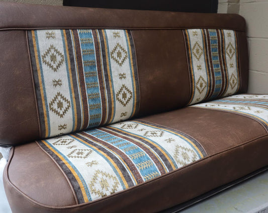 C10 Brown tribal seat cover